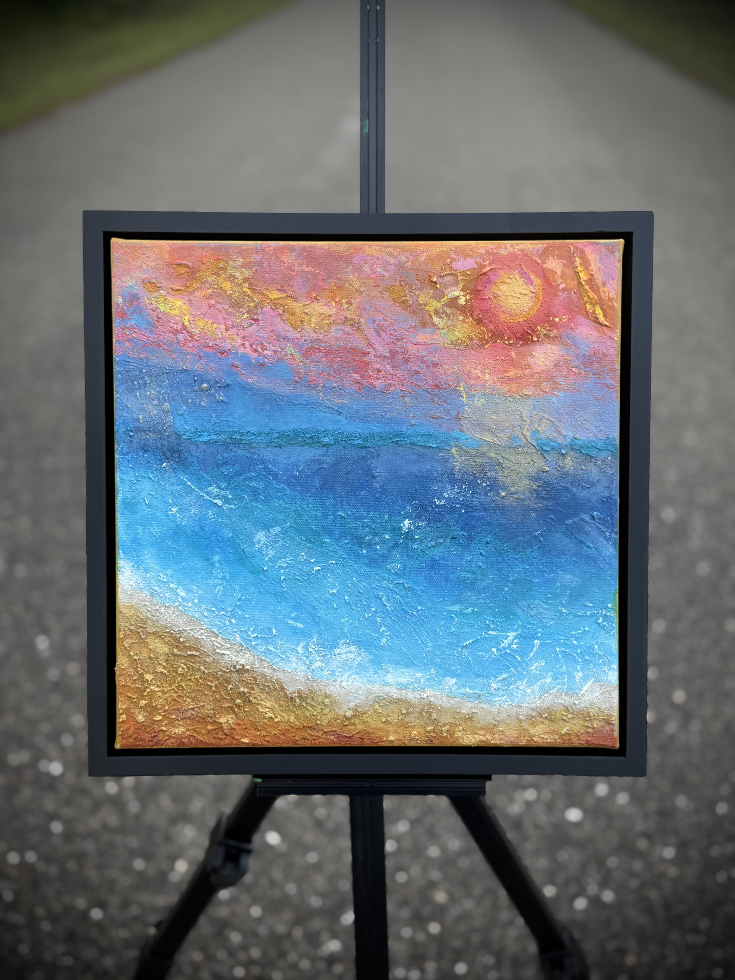 " Island Bliss"   2025
Acrylic on canvas  12 x 12  inches.