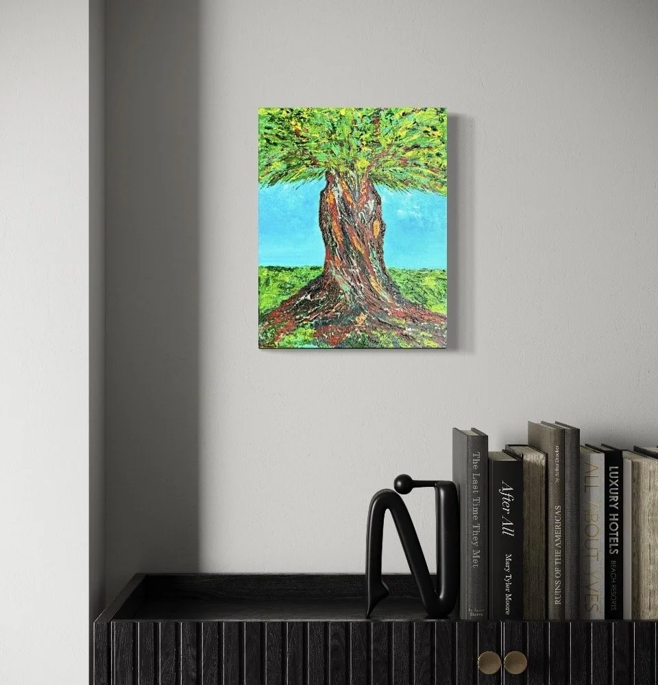 " She Whispers "   2026
Acrylic on canvas   11 x 14  inches.