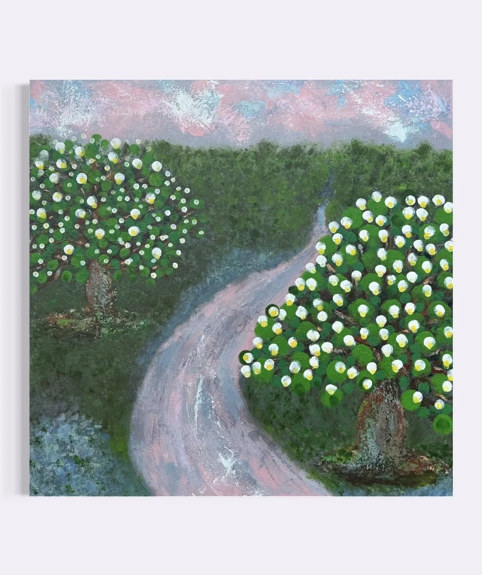 "The road to Eden"  2026
Acrylic on canvas   24 x 24  inches.