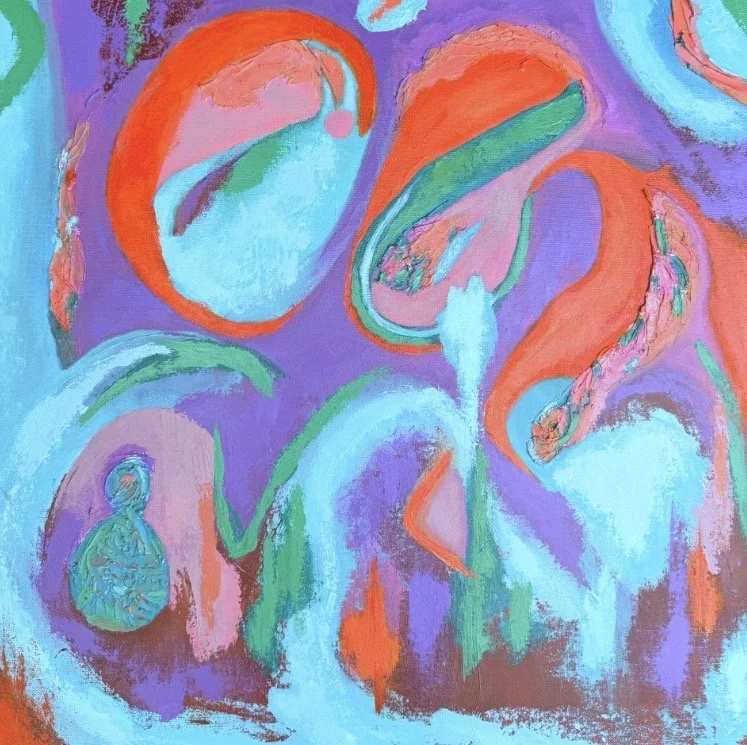 " Find me in the Forest"   2026
Acrylic on canvas   24 x 24  inches.