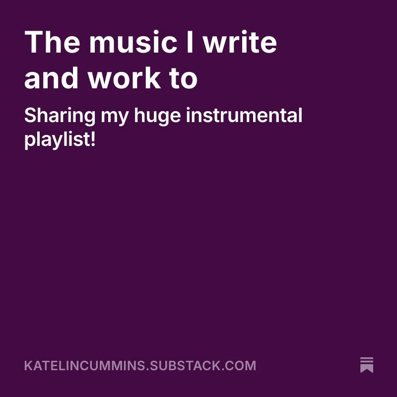 The music I write and work to