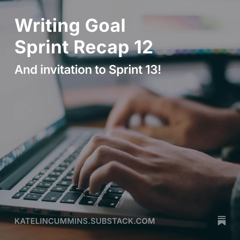 Writing Goal Sprint Recap 12