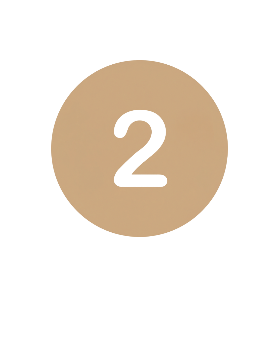 Number 2 inside a beige circle on a black background.