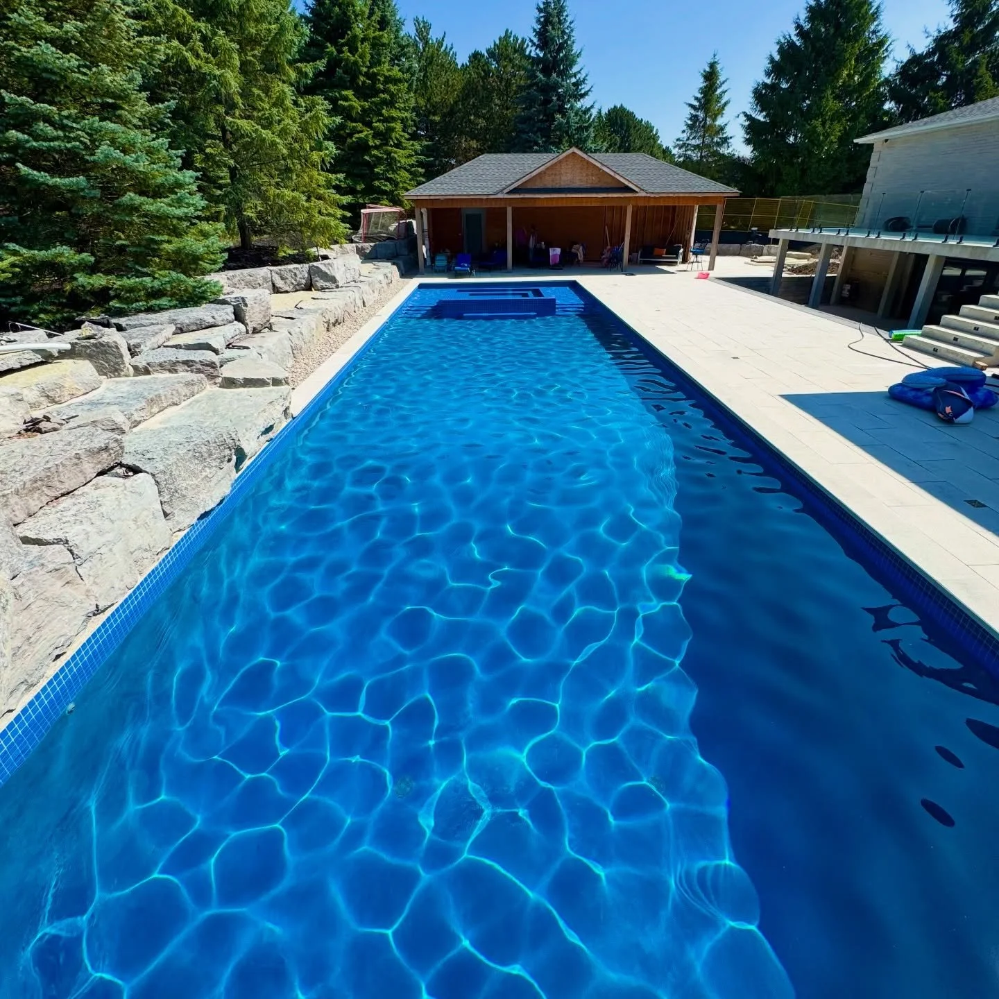 Who's ready for pool season? Our expert applicators specialize in high-quality Marbelite, Quartz, &amp; Pebble finishes for renovations and new builds. Let's create a backyard oasis! #marbelite #pebble #concrete #design #plaster