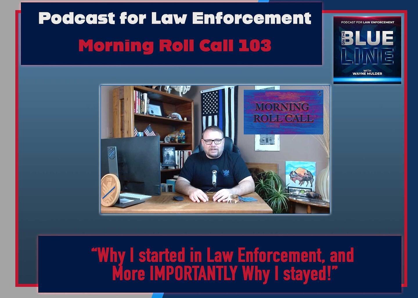 Did you miss this week&rsquo;s Morning Roll Call? 

&ldquo;Why I started in Law Enforcement, and More IMPORTANTLY Why I stayed&rdquo;

Catch the full episode everywhere you watch/ listen to podcasts or start at OnTheBlueLine.com 

LINK in BIO!

#onth