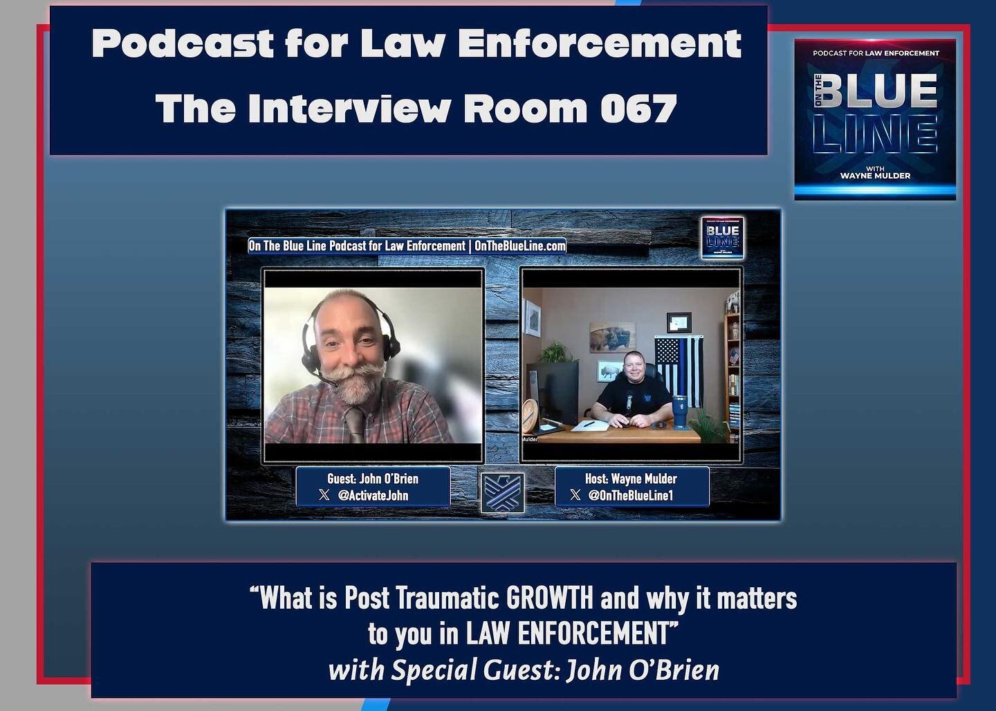 🚨Brand New The Interview Room Podcast released today! 

Available everywhere you Watch/ Stream, or start at https://www.ontheblueline.com/podcast-show-notes/the-interview-room-067-john-obrien 

Link in the bio. 

#PolicePodcast #OnTheBlueLine #LawEn