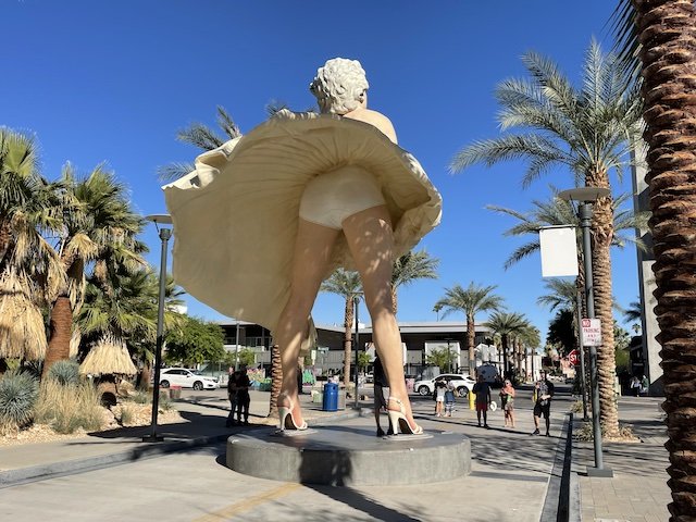 Marilyn Monroe Movie Actress Sculpture Palm Springs Photograph 