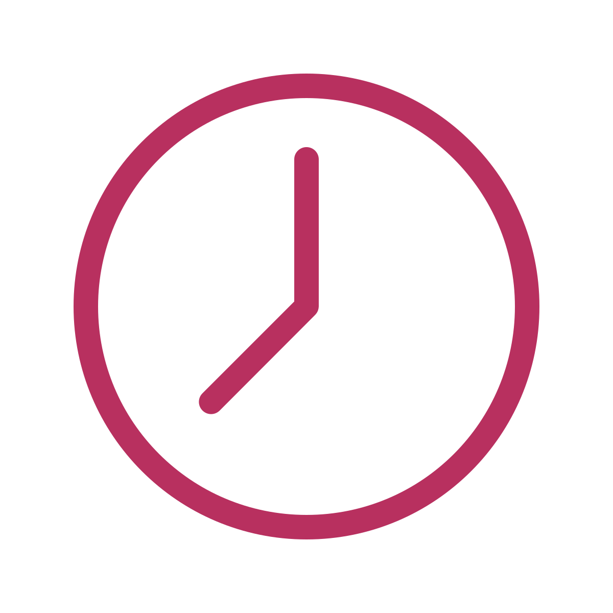 Clock showing the time as 8:00.