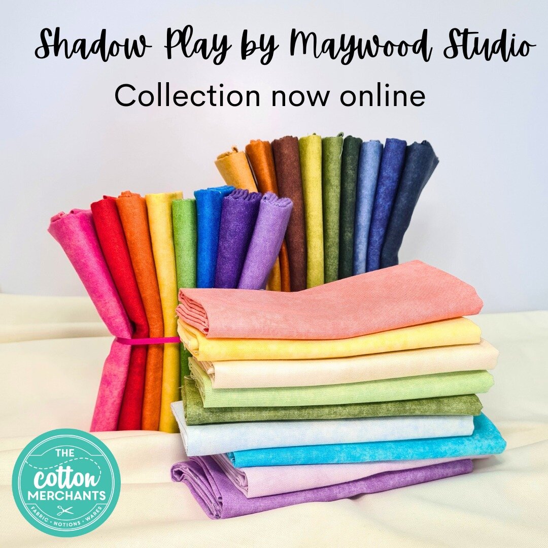 The ultimate palette update is here!  The Shadow Play collection - the supreme blender from Maywood Studio -  now includes even more colours that will match anything and everything. Over the next few months The Cotton Merchants will be adding to our 