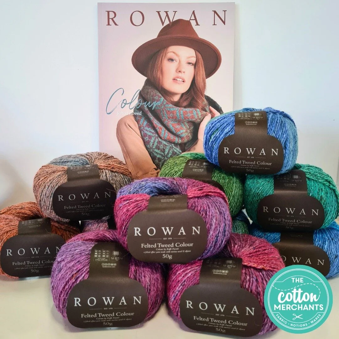 New to our store - Rowan yarns - produced in Yorkshire, England renown for it's textile heritage.  If you are giving hours of labour to a beautiful project then the yarn should be above average.  The colours and textures of this gorgeous yarn provide