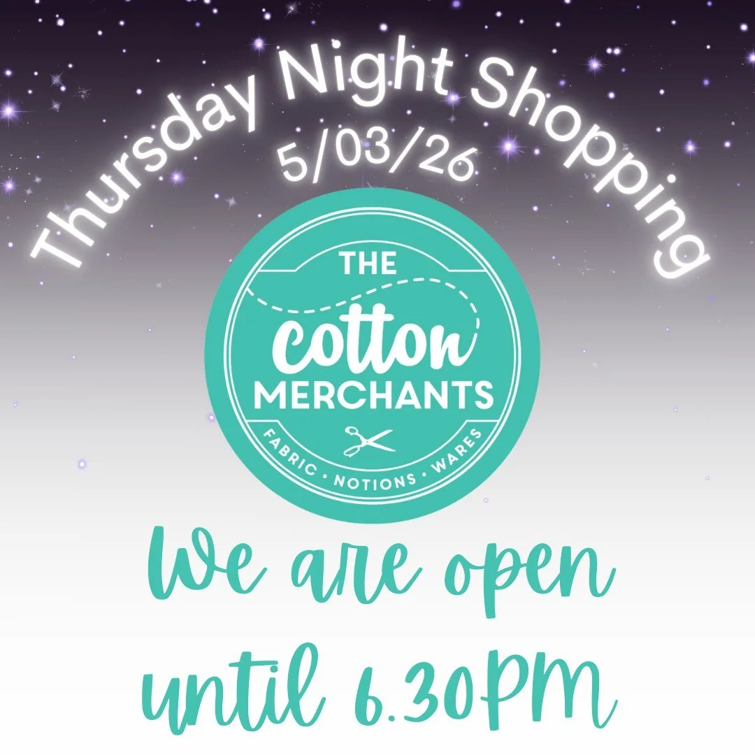 Pop in to browse after work. We will be open until 6.30PM this evening.

#latenightshopping #thecottonmerchants #boutiquefabricstore #ShopSnowyValleys #thingstodointumut #tumutshops #thursdaynightshopping