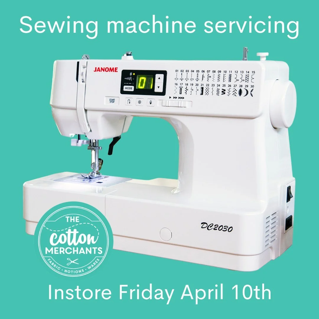 Skipped or uneven stitches? Broken threads or needles? Fabric feeding unevenly? Your machine will benefit from a service.  Please contact us to book in for 10/04/2026.
02 6947 1175
thecottonmerchants@gmail.com

#sewingmachineservice