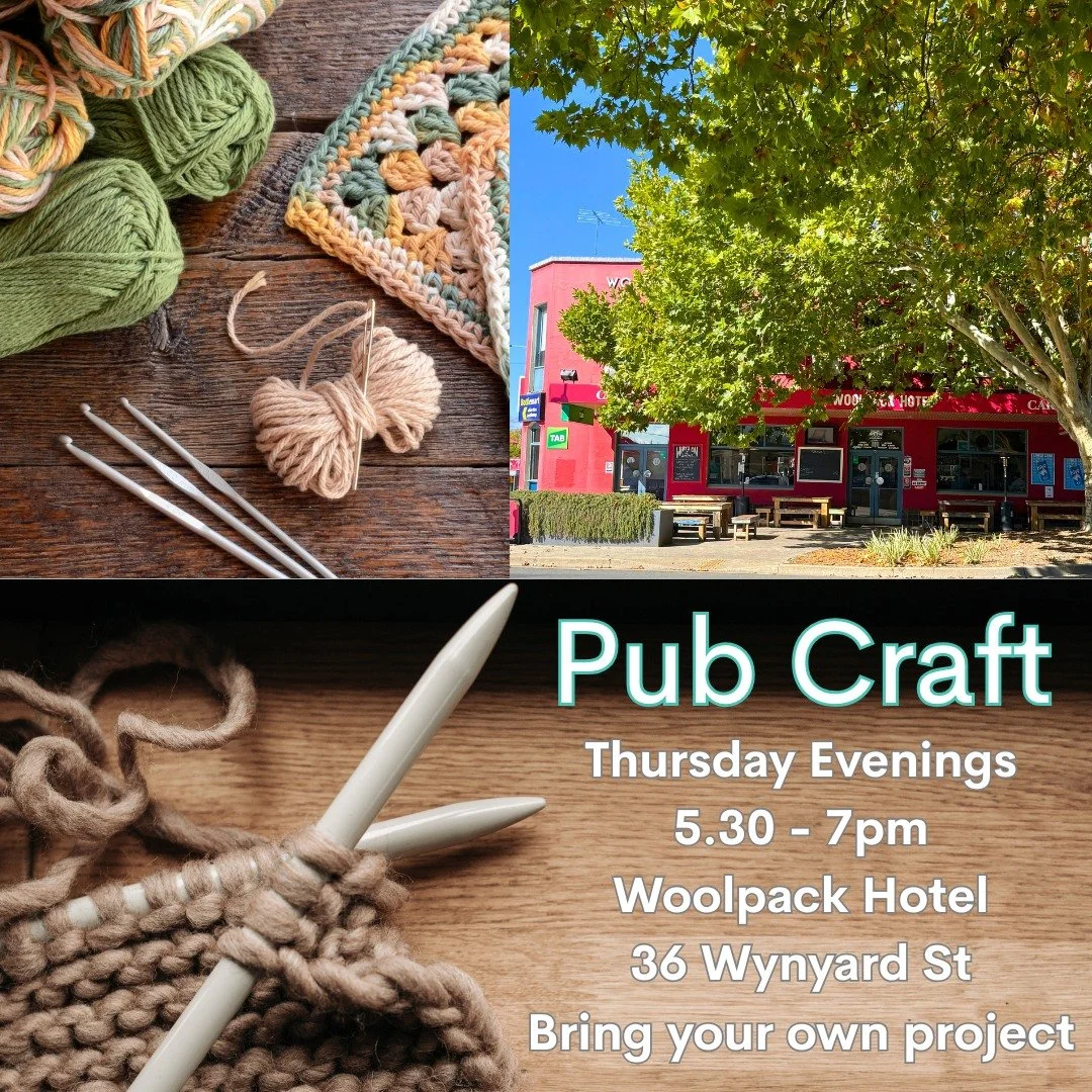 Join us Thursdays 5.30 - 7pm.  Bring a current project or start something new - knitting, crochet, stitching, sketching..... Thank you to the Woolpack Hotel for supporting us, we had a great time last week. 

 #woolpackhoteltumut #whattodointumut #cr