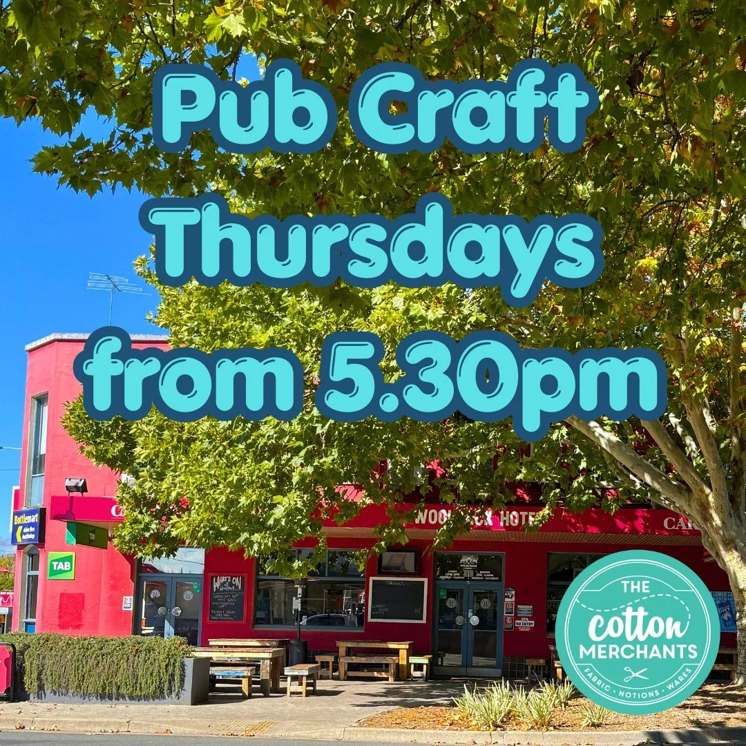 It's Thursday and Pub Craft is on again. Join us for a bit of creativity, a chat and a drink.  Bring a small project - stitching, knitting, crochet, sketching...... See you at 5.30 at the Woolpack Hotel

#crafttumut #whattodointumut #thingstodointumu