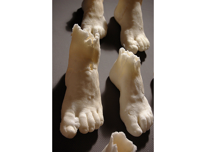 20. Phantom (sugar) feet Installation (detail)