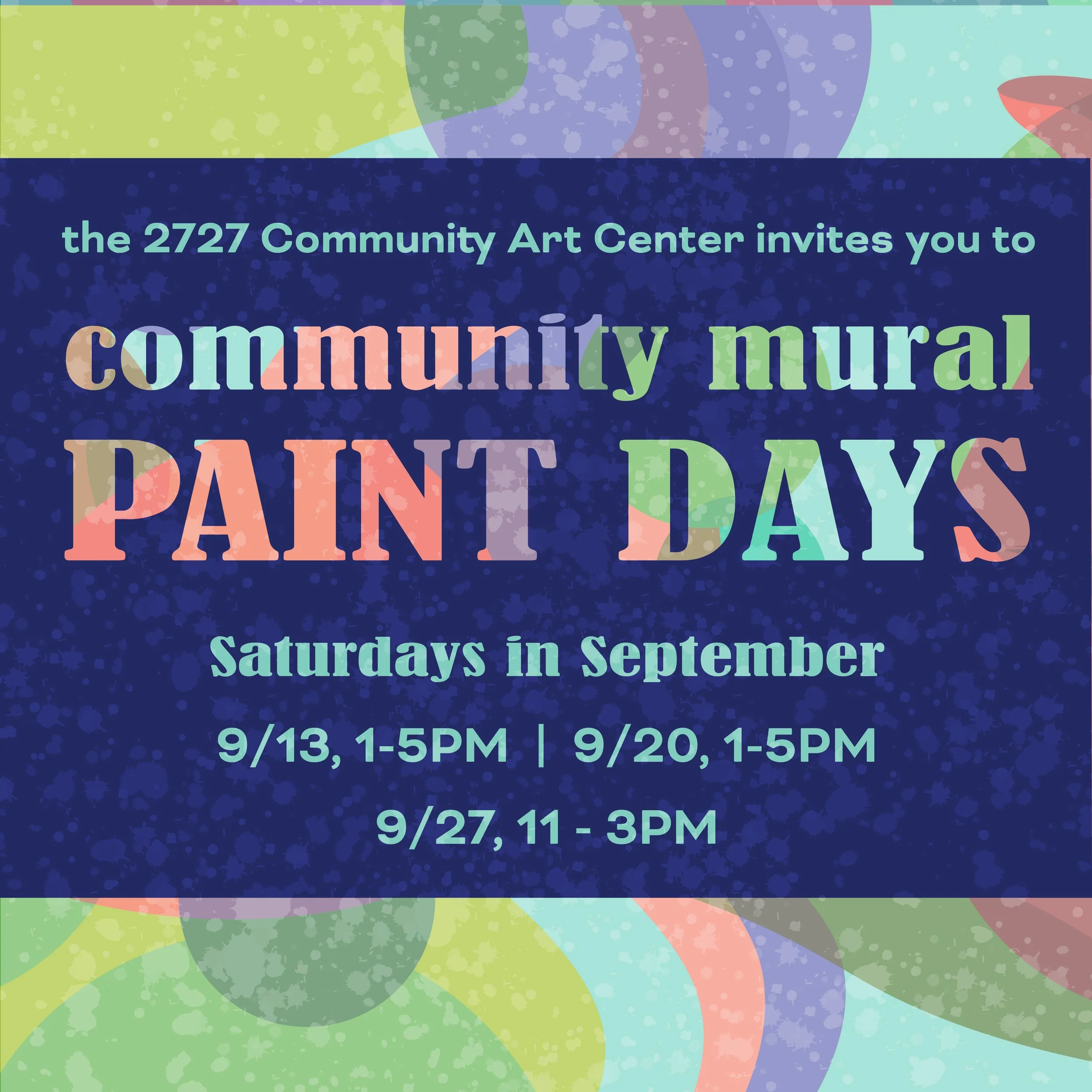 Create a Community Mural Paint Day