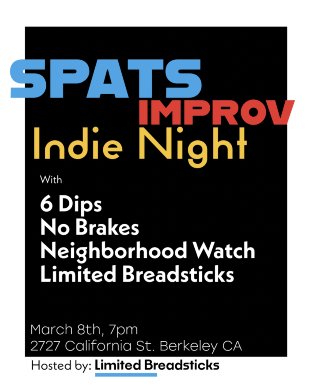 Spats Improv: Indie Night