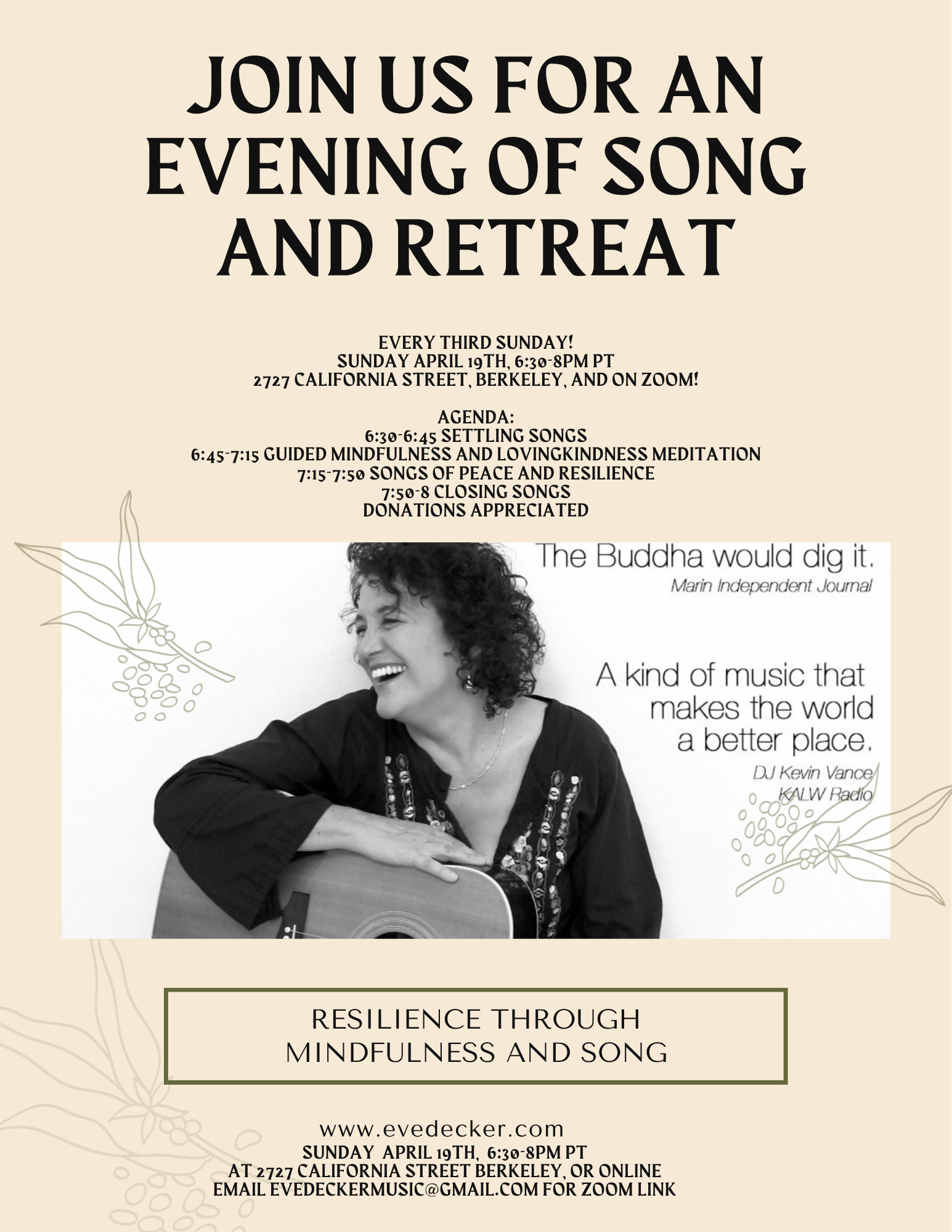 Evening of Song and Retreat
