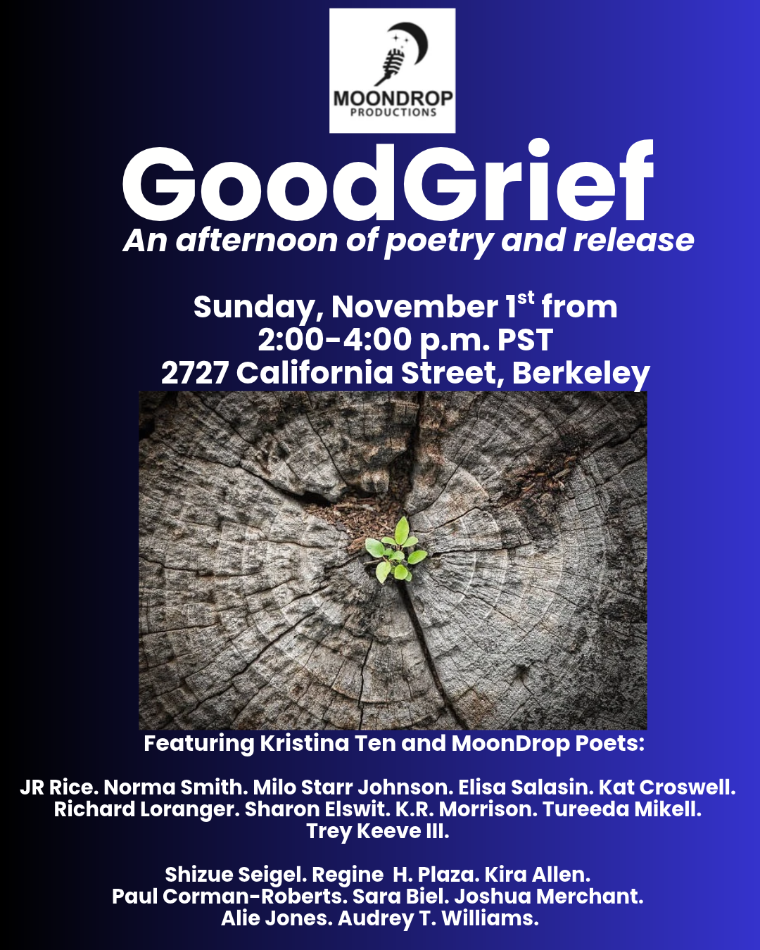 Good Grief: An Afternoon of Poetry and Release