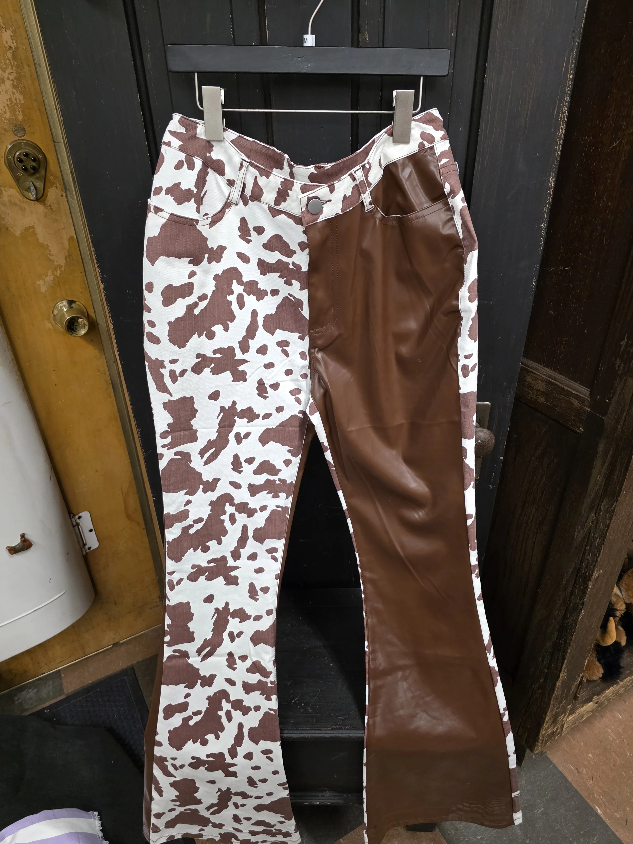 Brown Cow Print Jeans