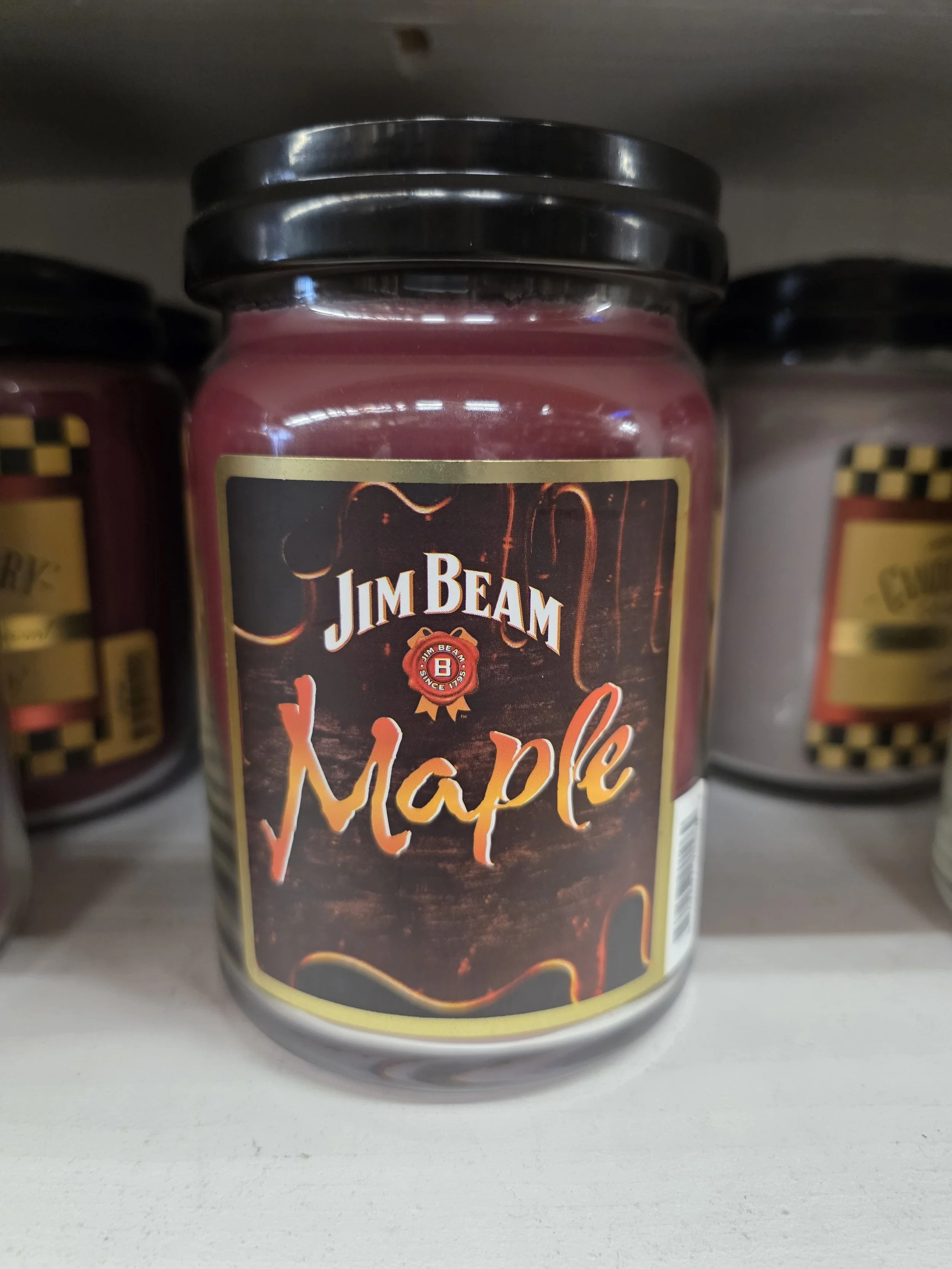 Large Jim Beam Maple Candle