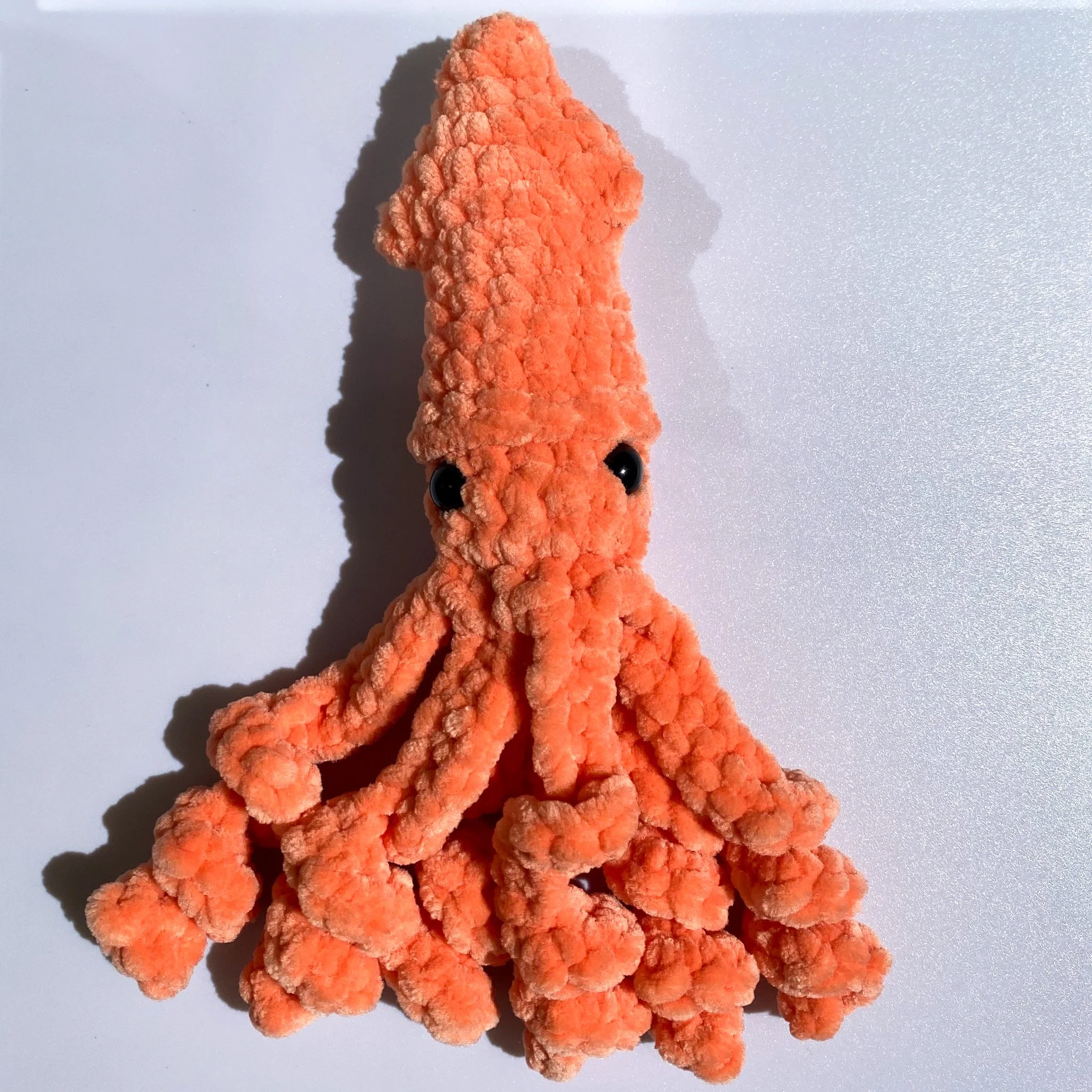 Crochet Squid - Orange