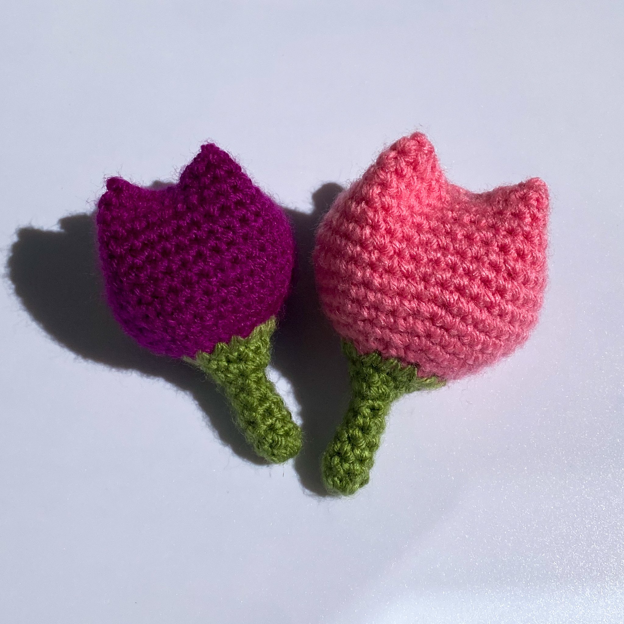 Crochet Mini Tulip - Pink and Purple