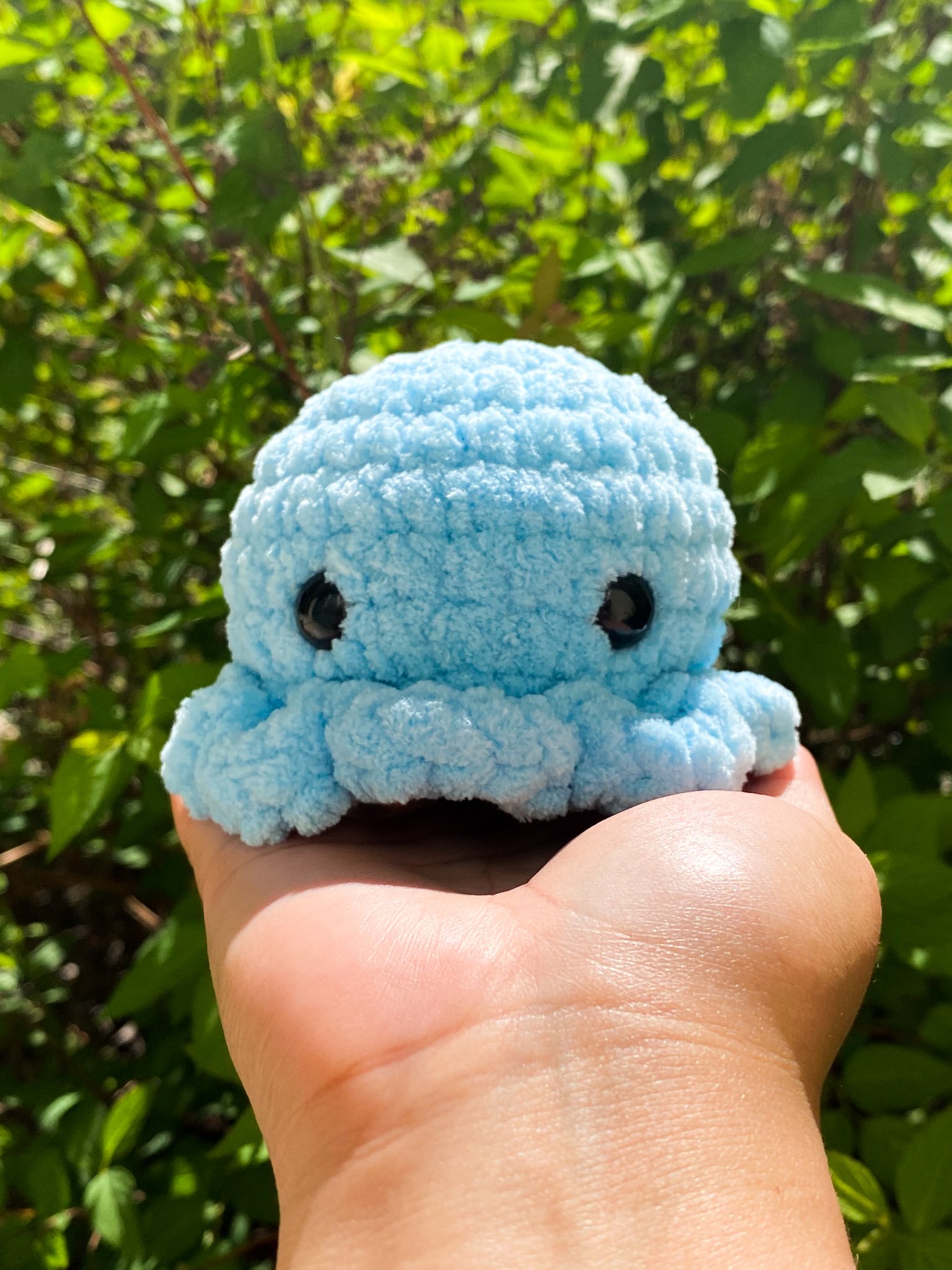 Crochet Octopus - Bright Blue