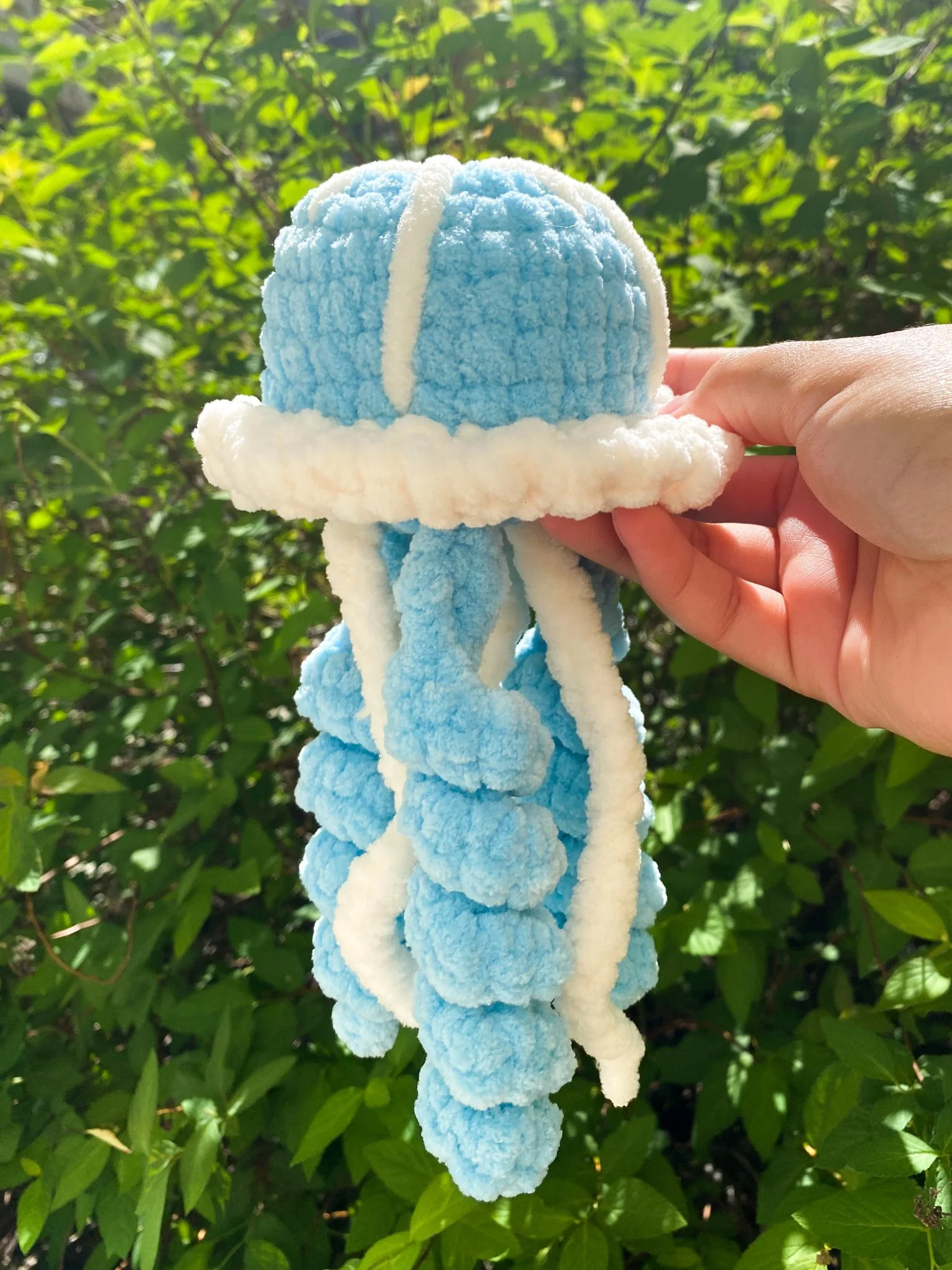 Crochet Jellyfish - Bright Blue