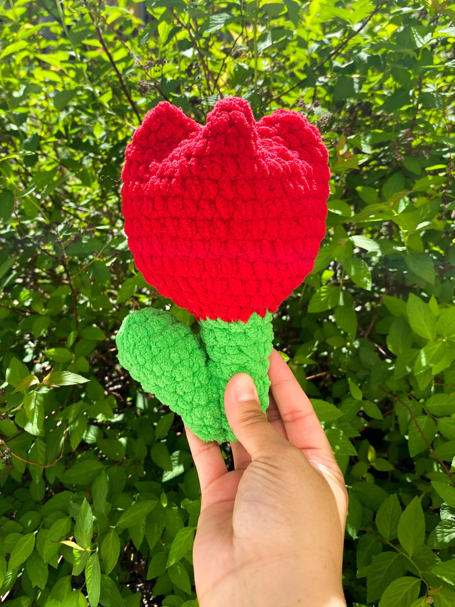 Crochet Giant Tulip - Red