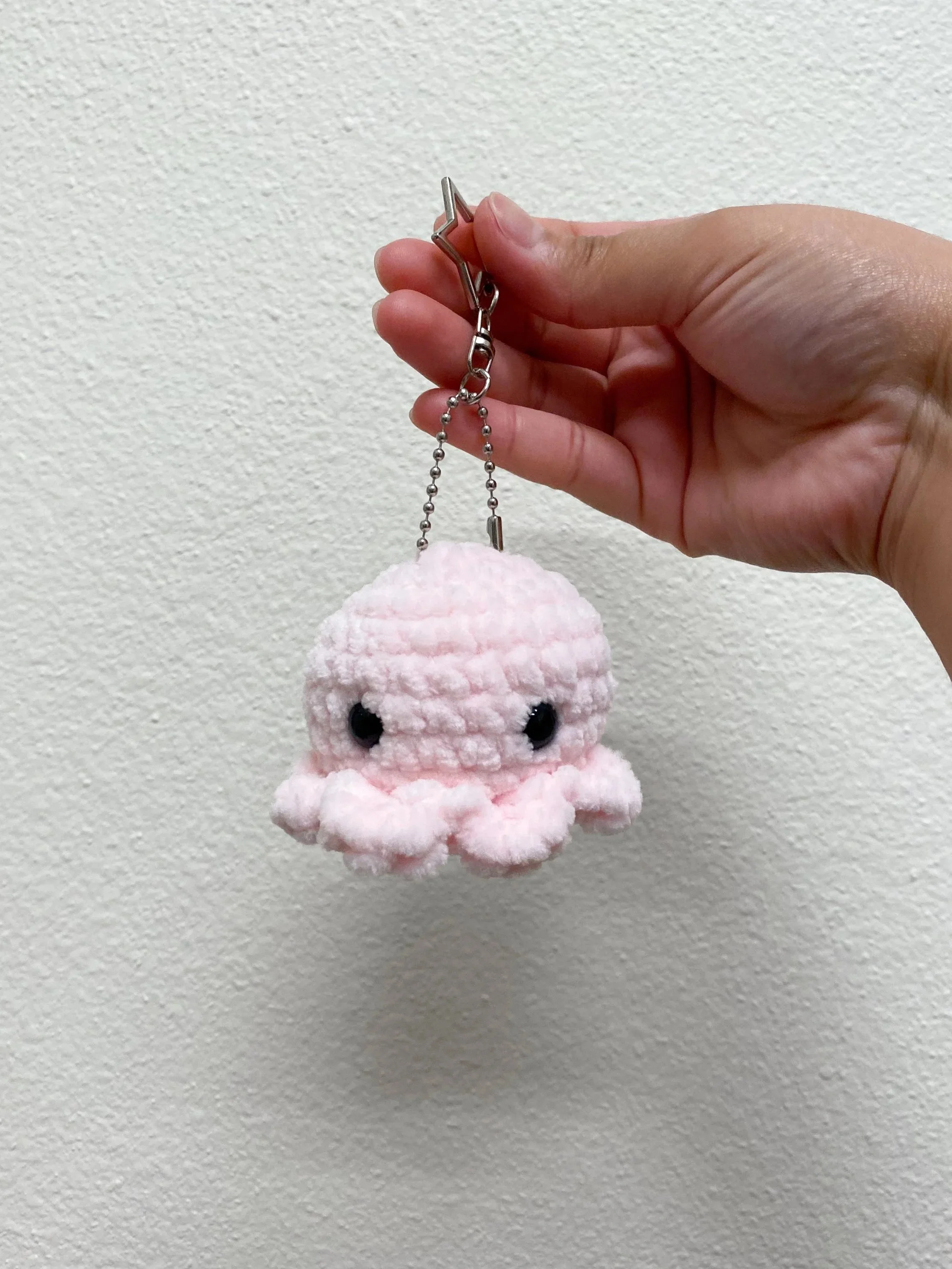 Crochet Octo Keychain - Pink