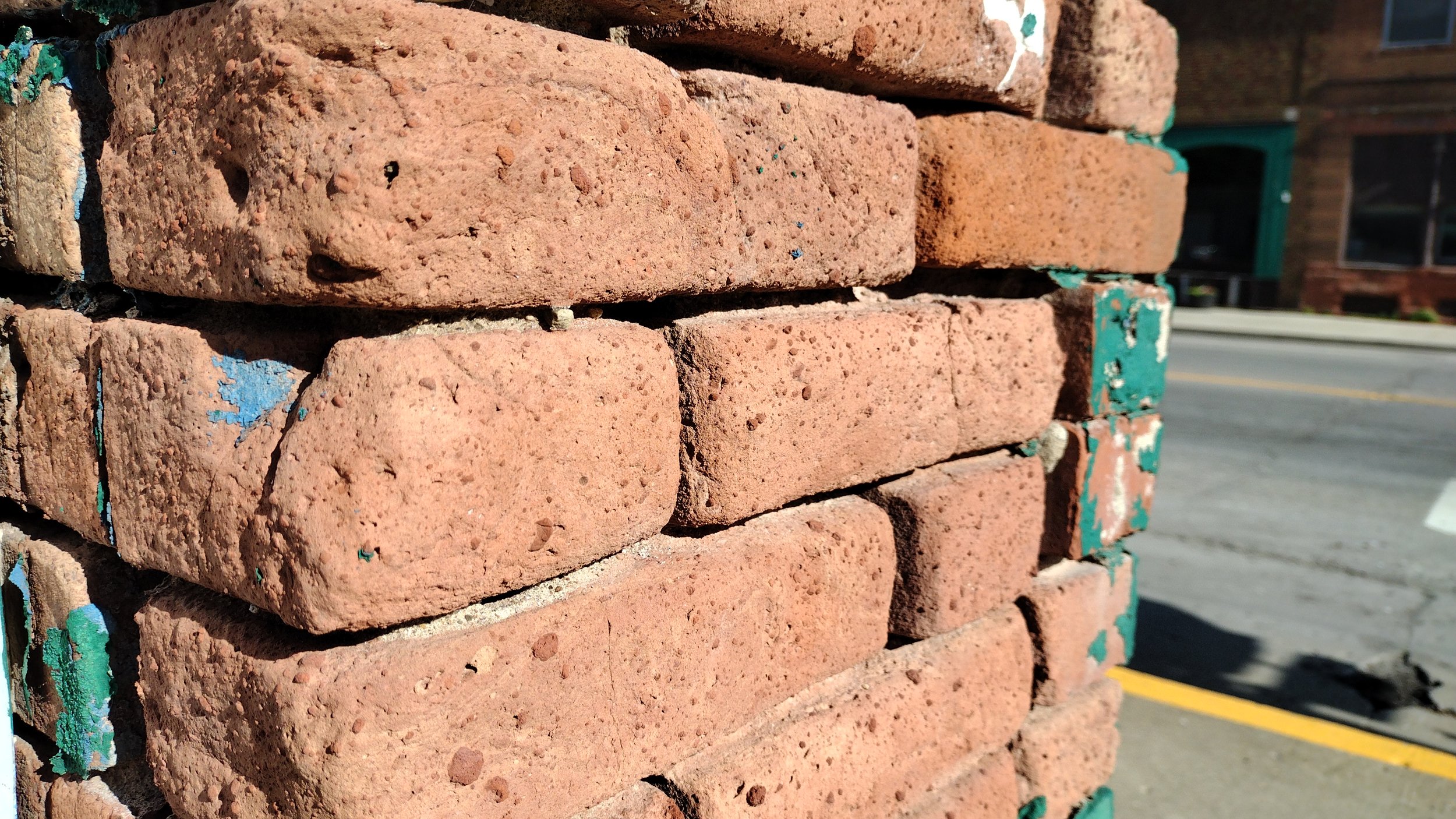 The brickwork is in dire need of repair before interior renovations can progress.