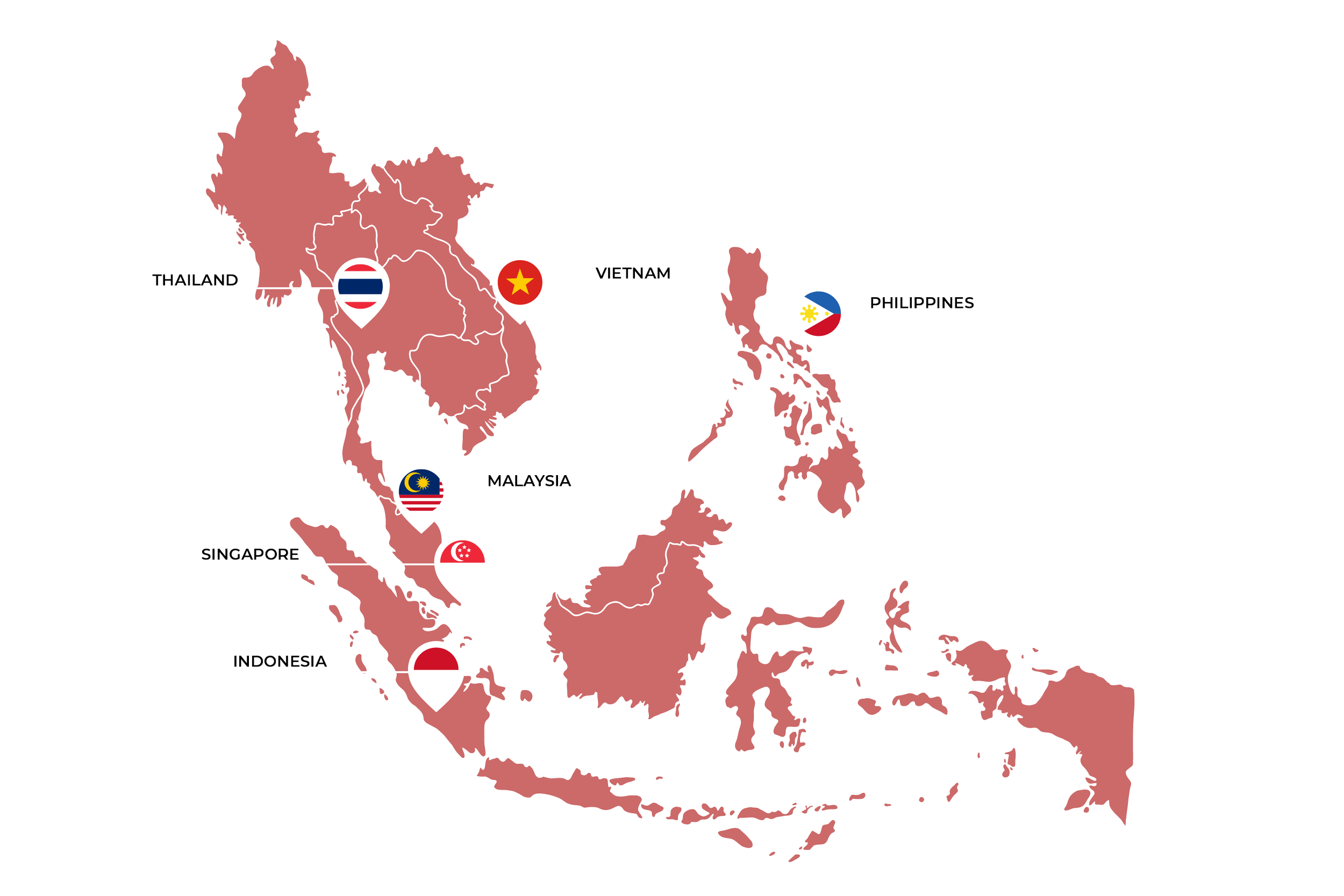 ASEAN Markets Map