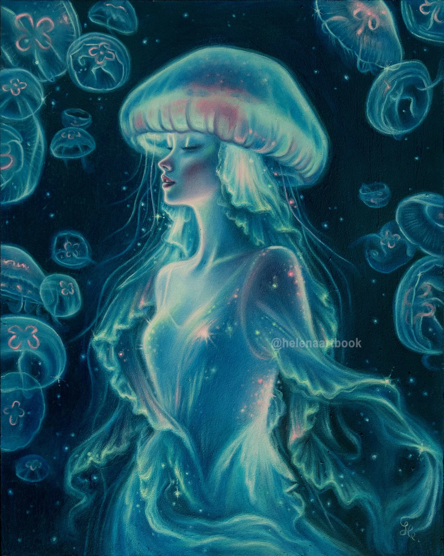 The Liminal Current (Oil On Gessobord 8x10 inch)