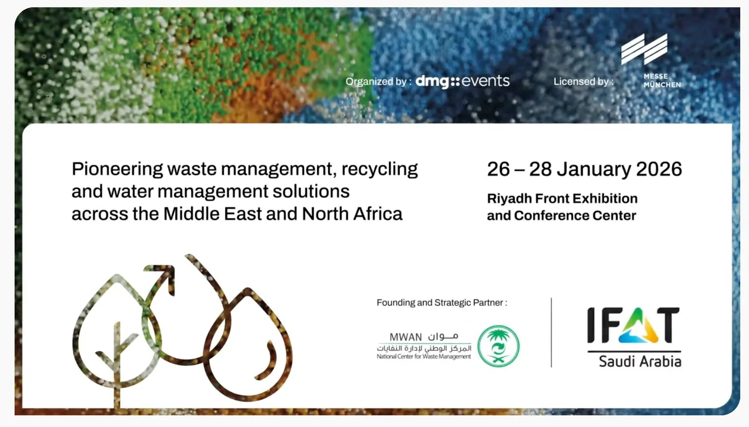 Danat Saudia to attend inaugural IFAT Saudi Arabia in Riyadh (26 - 28 January)