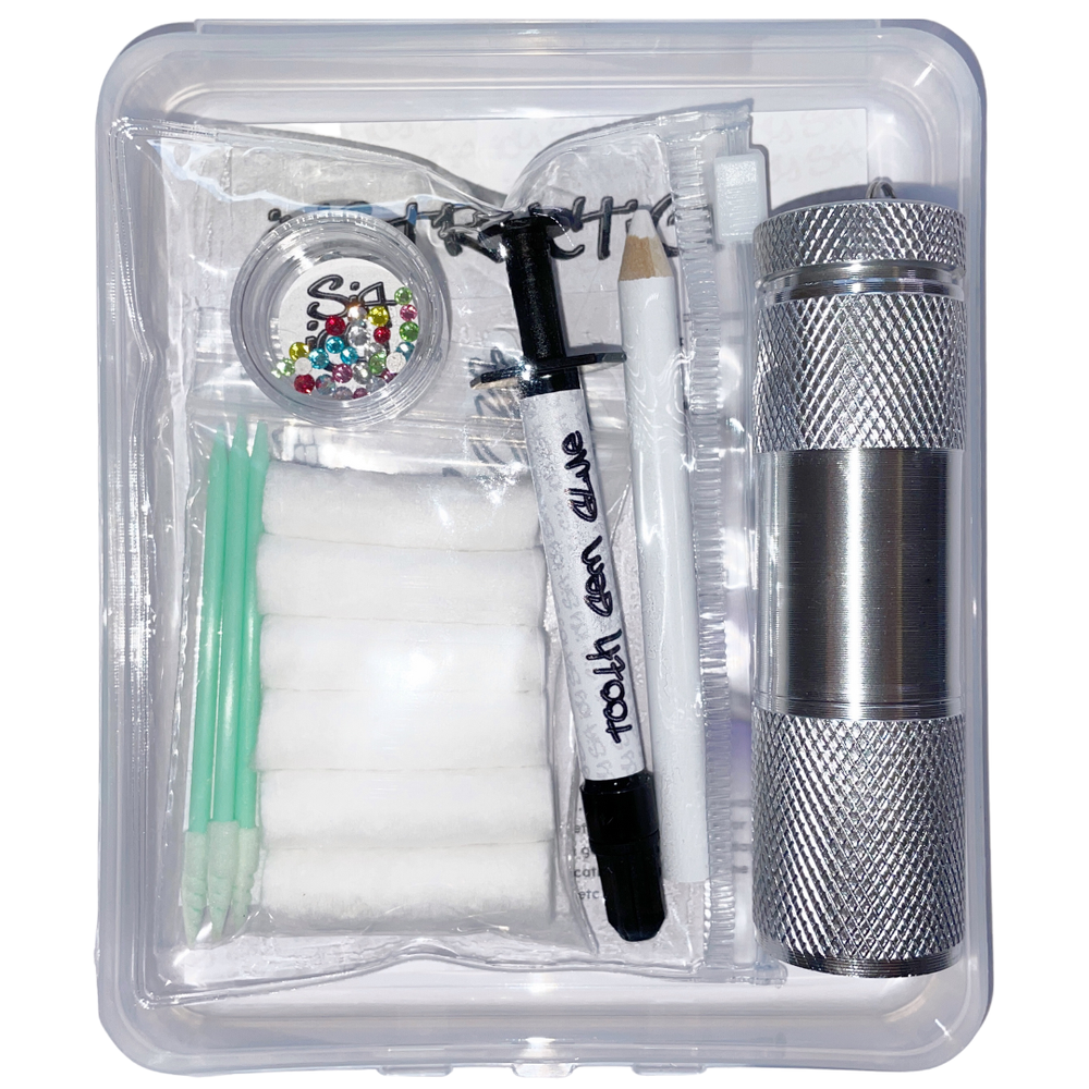Tooth Gem KitTeeth DU20Crystals Kit with GlueProfessional DIY Fashionable  Teeth Jewelry Start Kit for StarterC3 