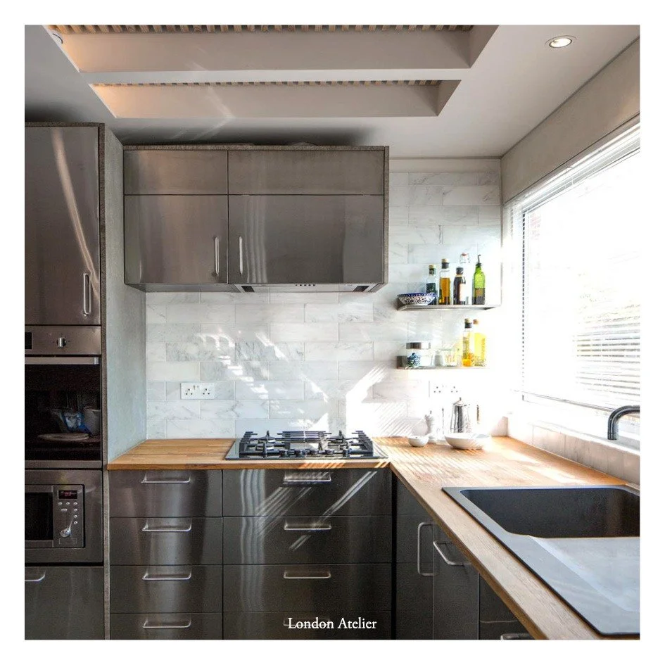 Hamberg House, Ham, Richmond &mdash; a full refurbishment of a mid-1960s terraced home. By stripping back the interior and reworking the plan, the house was reimagined for open, light-filled modern living while respecting its original character. This