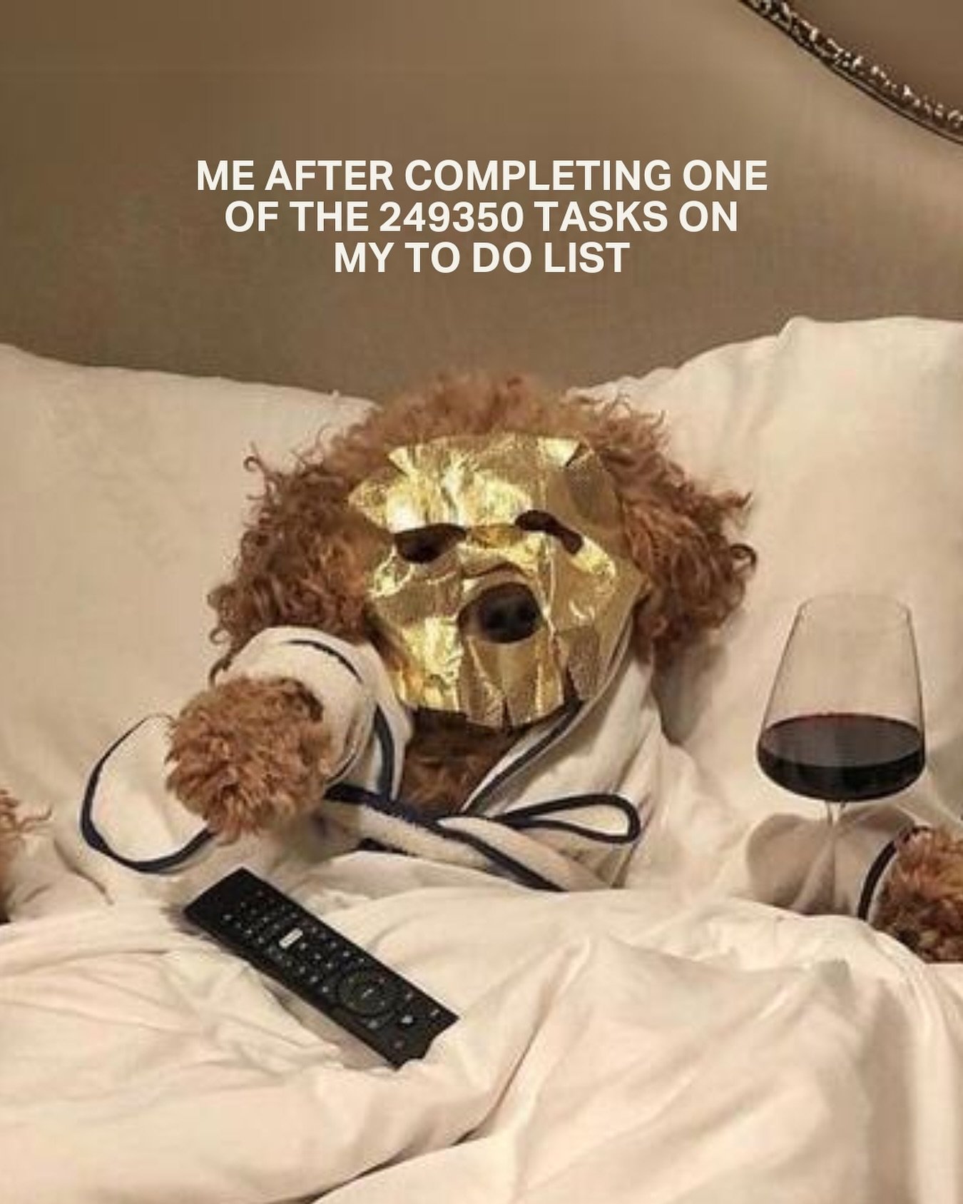 It&rsquo;s called productive rest okkk 🍷