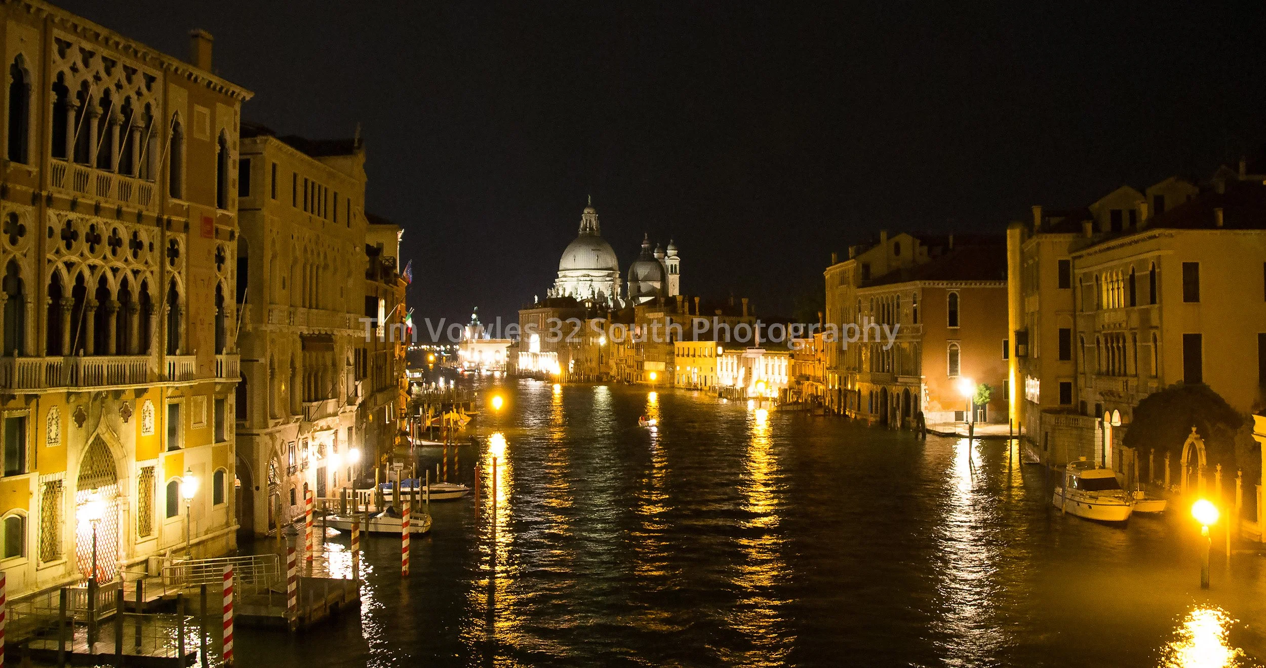Venice by Night from Academia Bridge