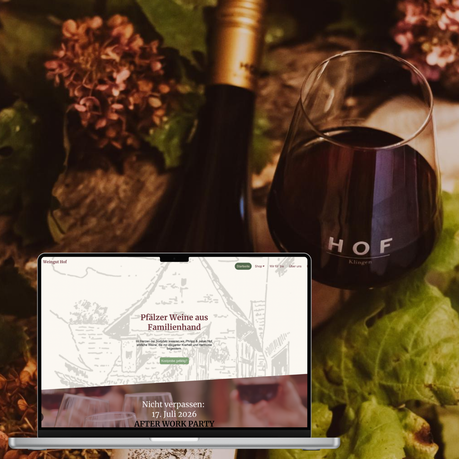 Website-Relaunch für das Weingut Hof