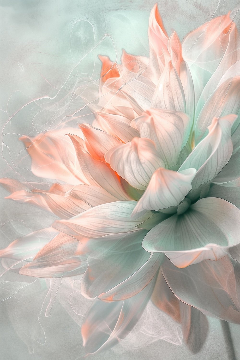 426 Delicate Abstract Flower