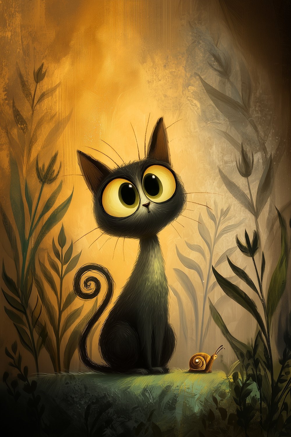 065 Whimsy Big-Eyed Cat