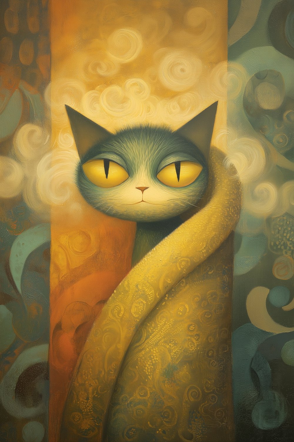 058 Whimsy Big-Eyed Cat