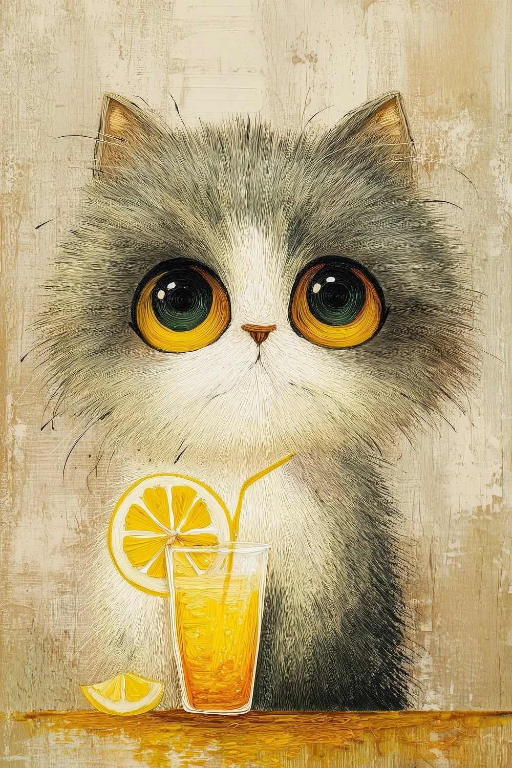 068 Whimsy Big-Eyed Cat