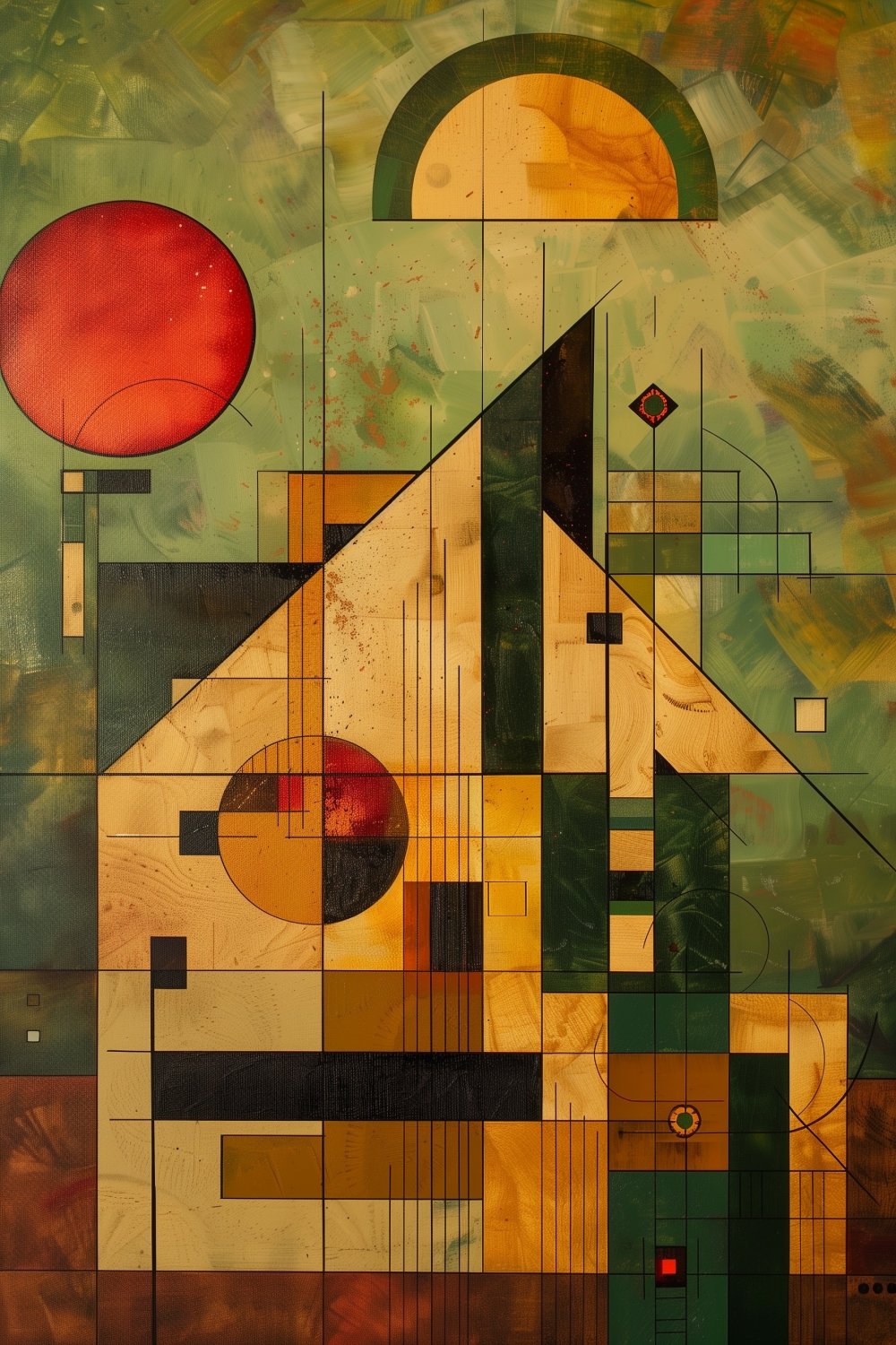 486 Abstract House in Geometric Shape