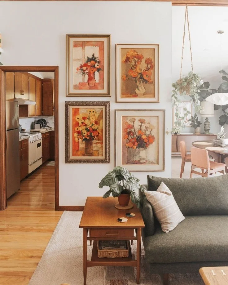 Interior Design with Artwork Wall #11