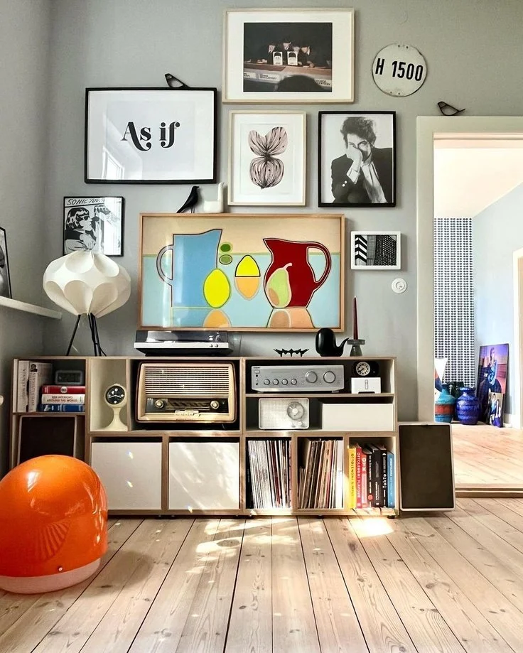 Interior Design with Artwork Wall #13