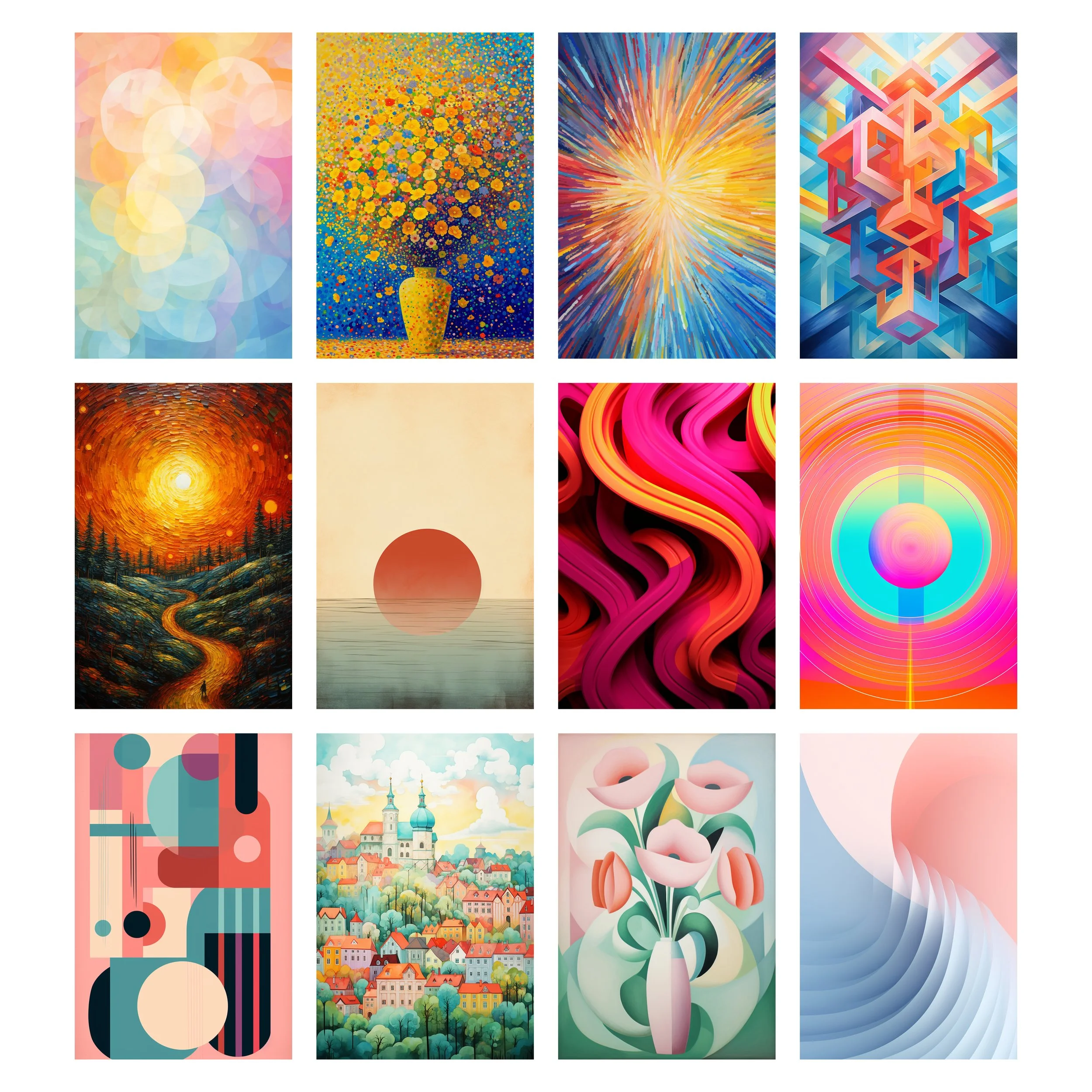 Next 12 Abstract Printables for Every Room