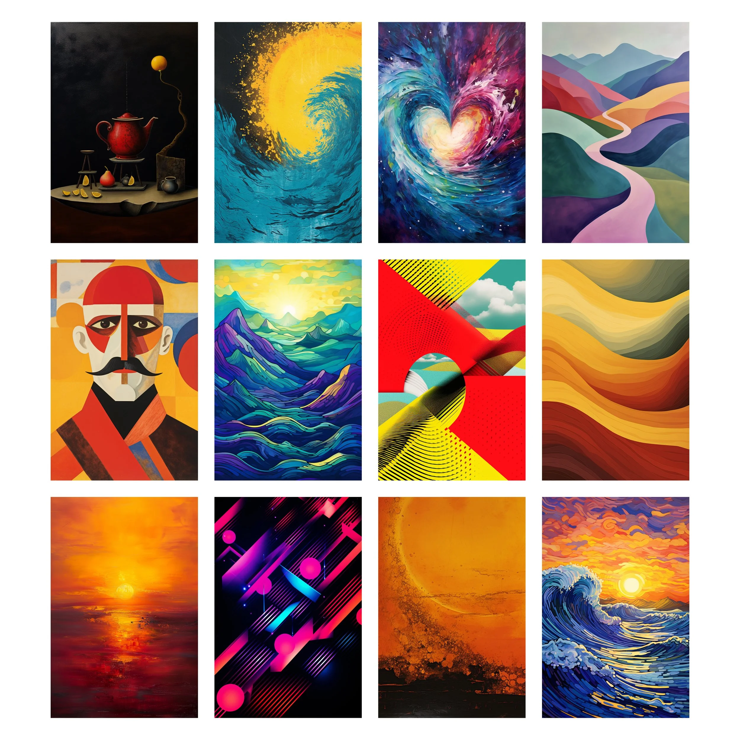 Next 12 Abstract Printables for Every Room
