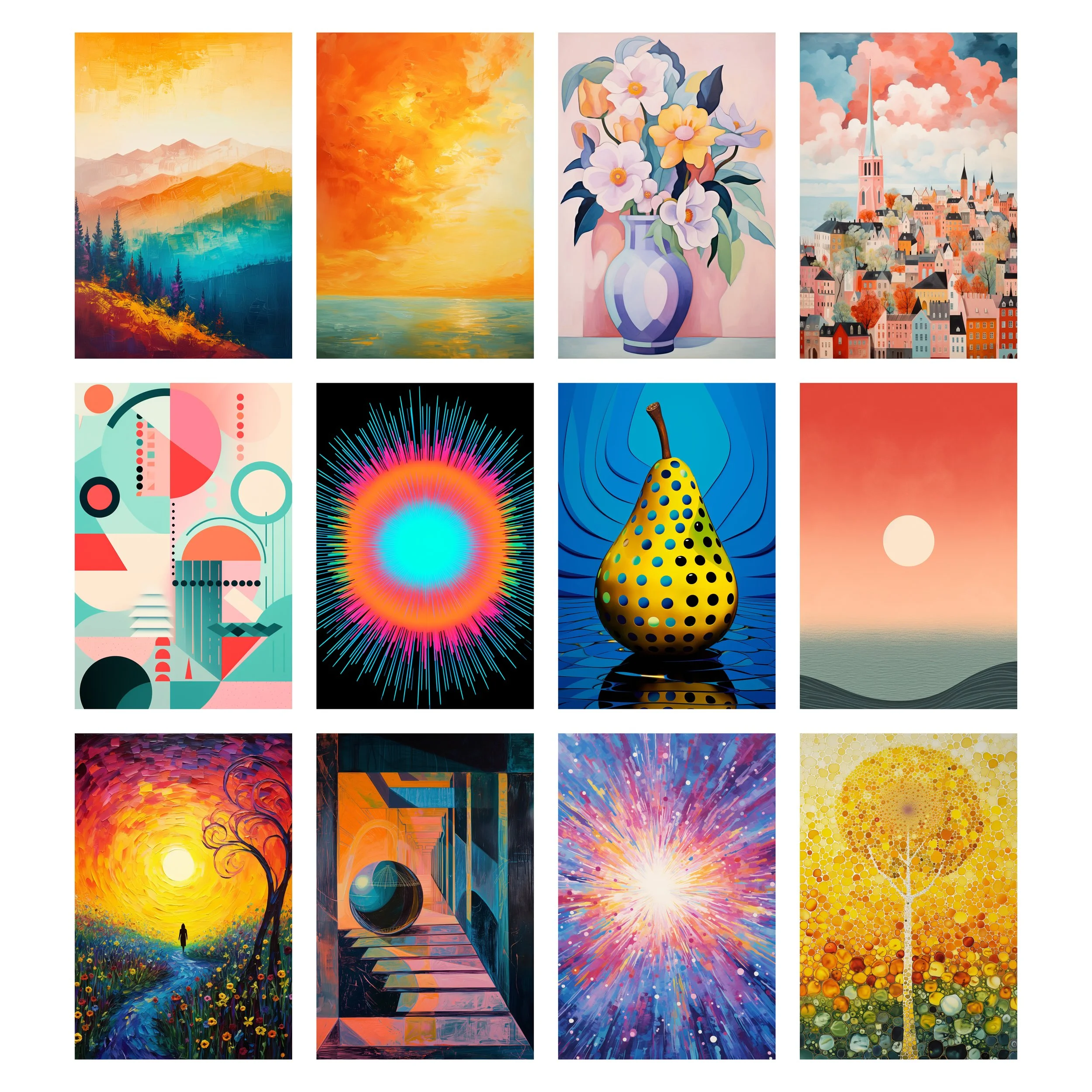 Next 12 Abstract Printables for Every Room